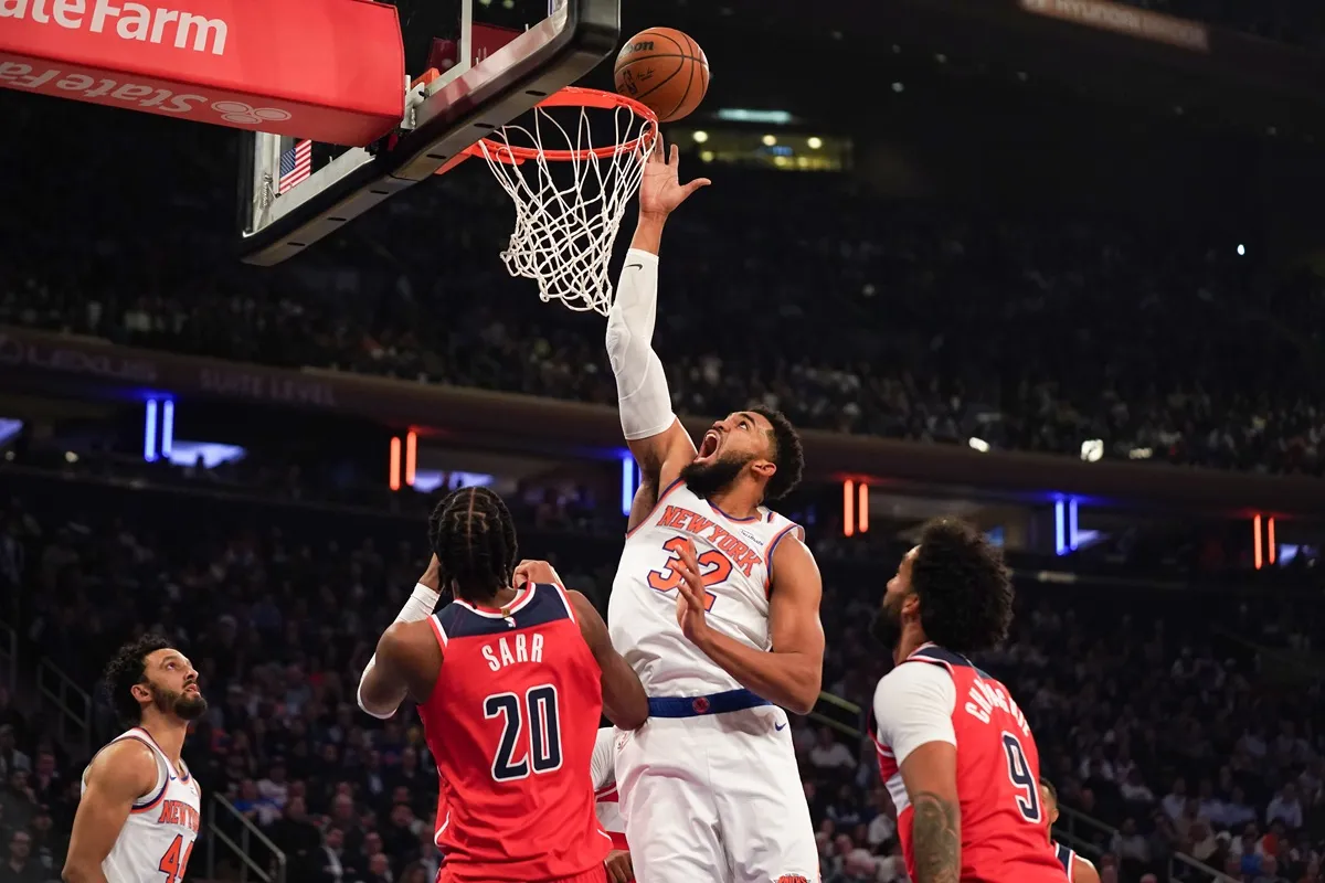 Karl-Anthony Towns (Knicks) contre les Wizards