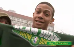 Guy Dupuy, star du Top 10 du Sprite Slam Dunk Showdown