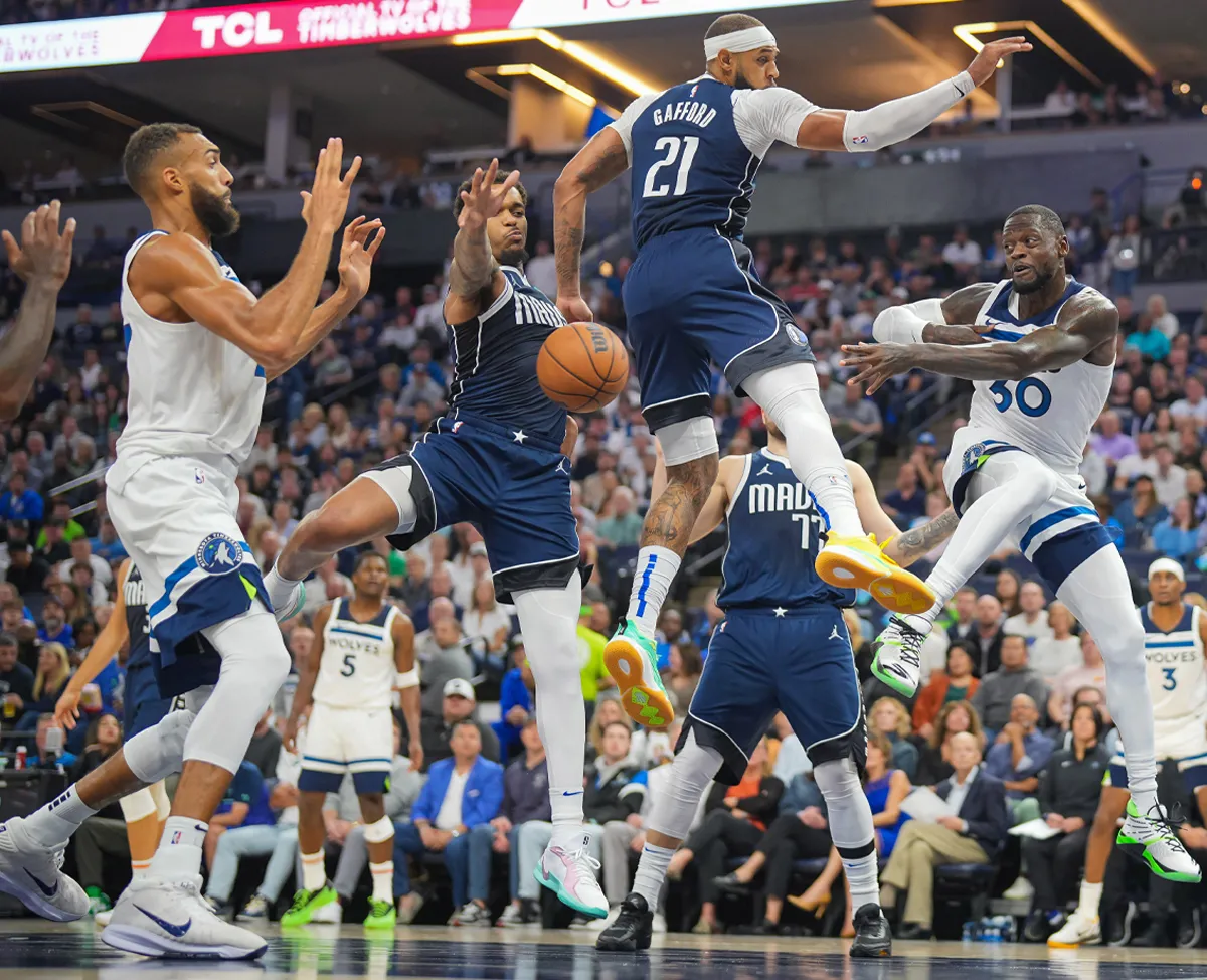 Rudy Gobert et Julius Randle
