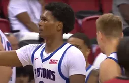 Ausar Thompson se montre face aux Raptors