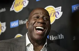 Magic Johnson, sourire figé