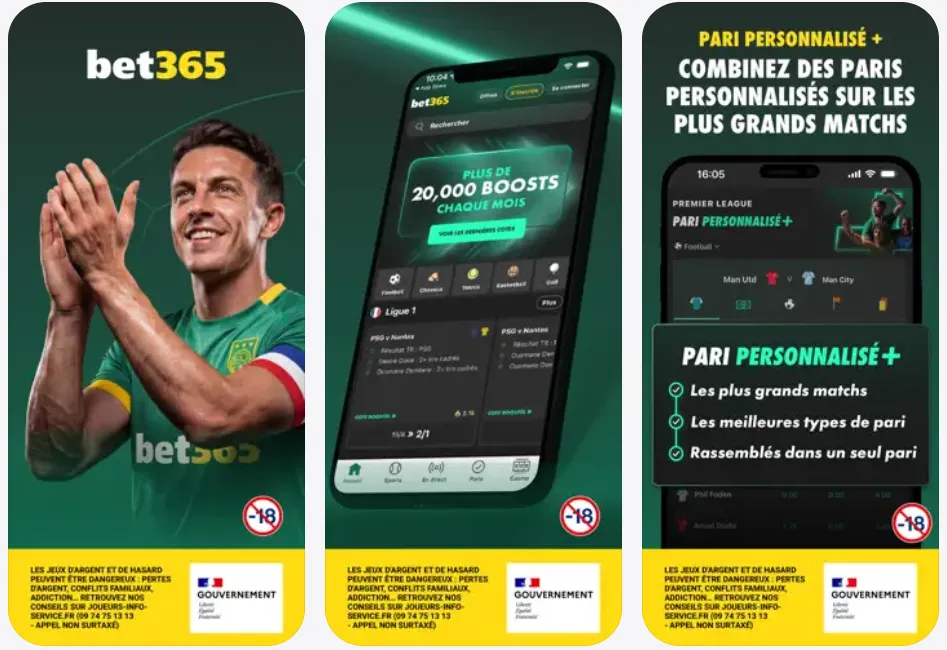 L'application Bet365 disponible sur l'App Store