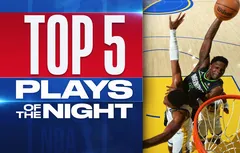 Le Top 5 de la nuit | Anthony Edwards grimpe sur Kevon Looney