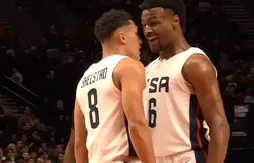 Bronny James décisif dans la victoire de Etats-Unis sur la Team World