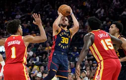Le tandem Wiggins – Curry ne fait qu’une bouchée des Hawks