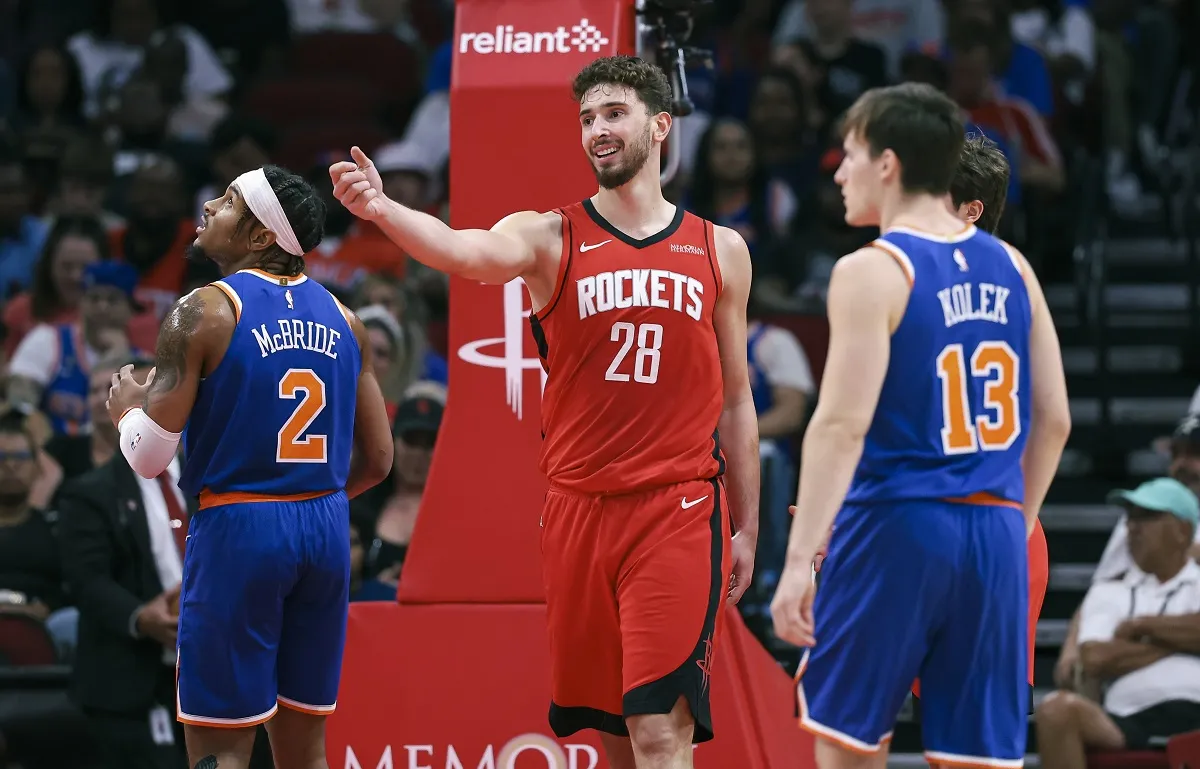 Alperen Sengun (Rockets) contre les Knicks