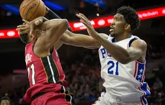 Ça chauffe entre Joel Embiid et Hassan Whiteside sur le terrain, puis sur Twitter
