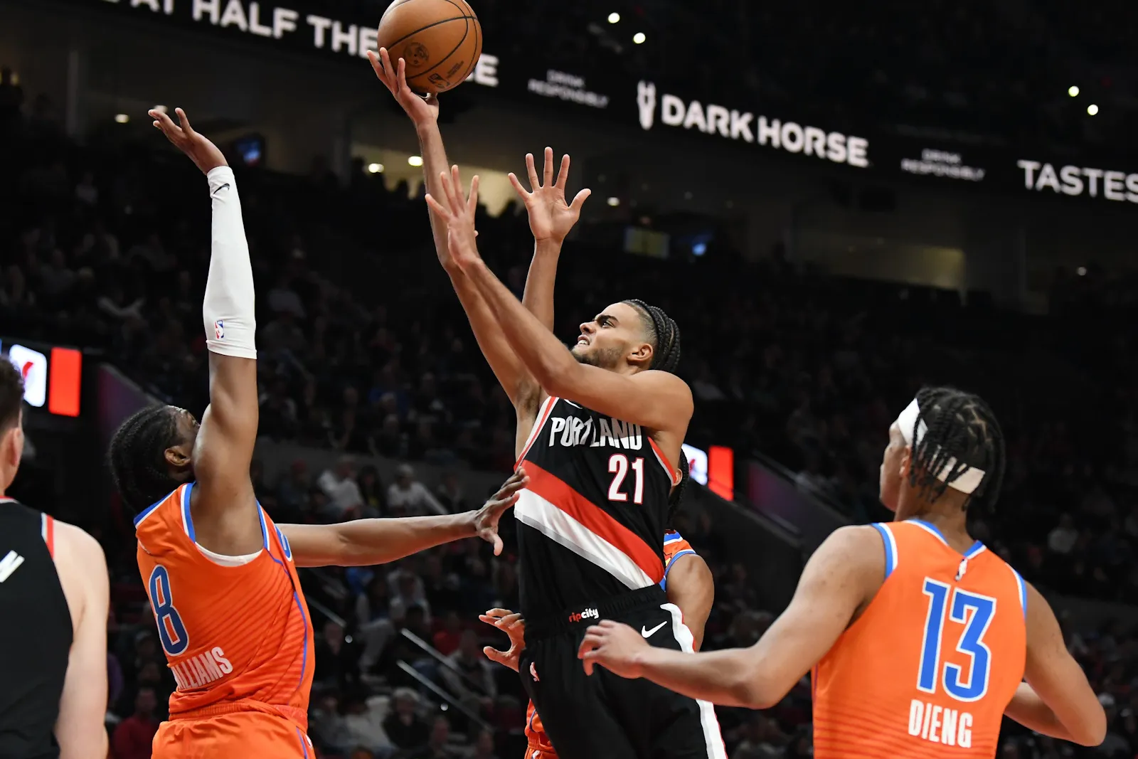 Rayan Rupert avec les Blazers