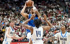 Trois mois après leur titre NCAA, Yaxel Lendeborg et Morez Johnson se retrouvent face à face
