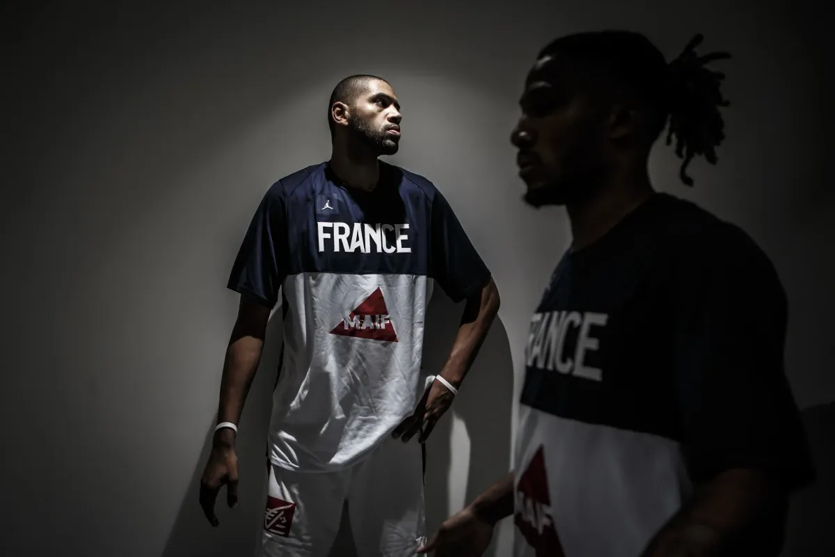 Nicolas Batum avec l'Equipe de France