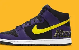Une version Lakers pour la « Nike Dunk High »
