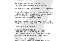 Dirk Nowitzki s’invite dans le journal pour remercier le public de Dallas