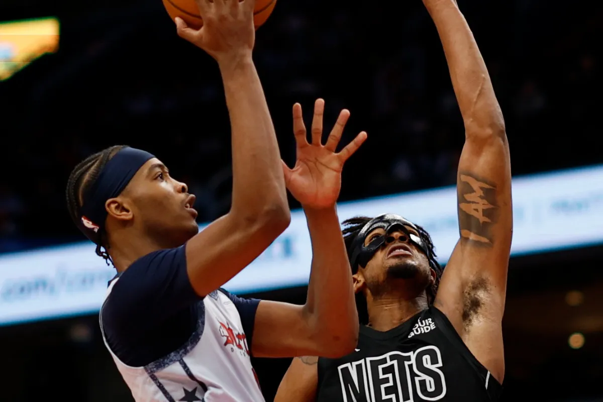 Bilal Coulibaly avec les Wizards face aux Nets