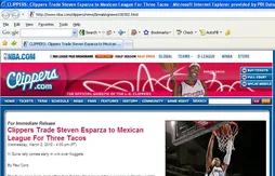 Insolite : les Clippers publient des blagues sur leur site internet