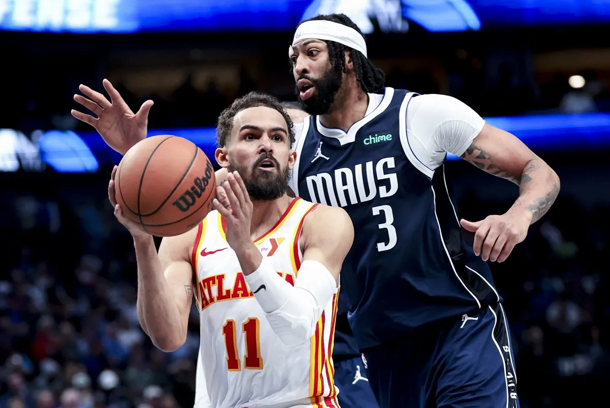 Trae Young (Hawks) contre Anthony Davis (Mavericks)