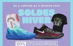 – 20% supplémentaires sur les promotions Basket4ballers