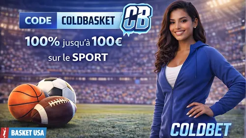 Code promo Coldbet sport : jusqu'à 100 € de freebets en bonus de bienvenue.