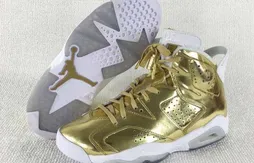 Une Air Jordan 6 façon lingot d’or