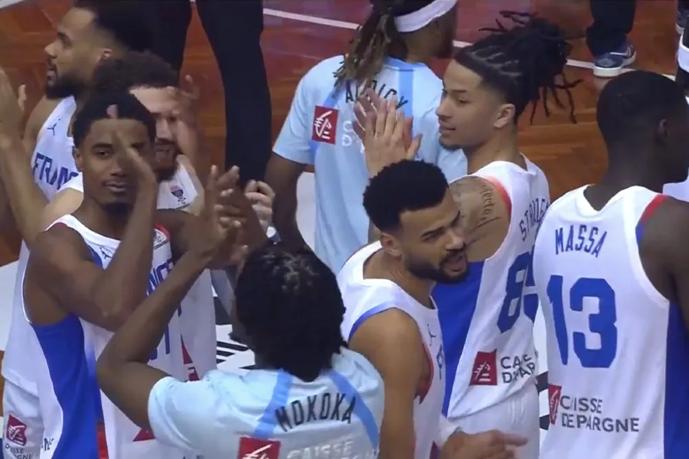 L'Equipe de France face à la Croatie