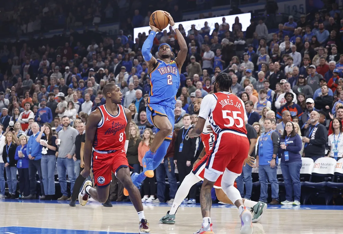 Shai Gilgeous-Alexander (Thunder) contre les Clippers