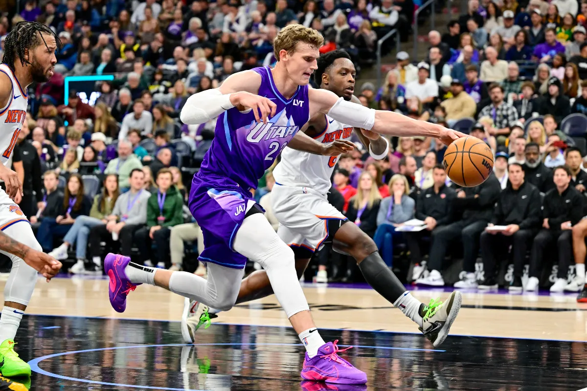 Lauri Markkanen avec le Utah Jazz face aux New York Knicks