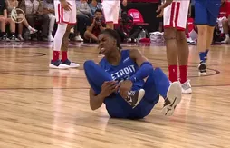 Jaden Ivey prend feu… puis se blesse !