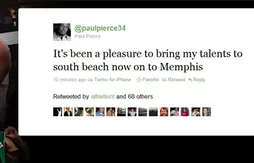 Paul Pierce chambre LeBron James sur Twitter