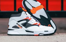 Une Reebok “Pump Omni Zone II” dans un blanc éclatant
