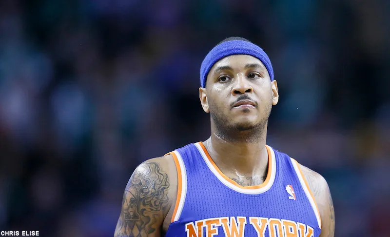 Carmelo Anthony absent quatre à six mois