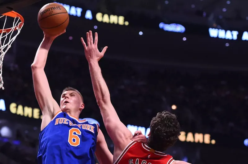 Kristaps Porzingis pourrit la soirée des Bulls