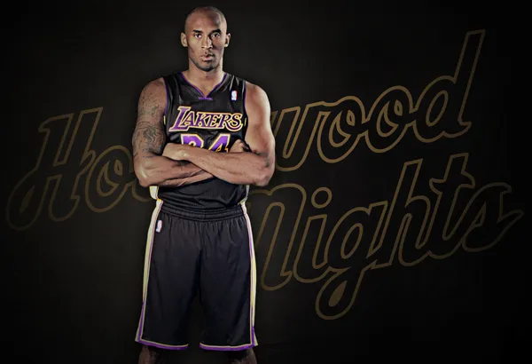 Kobe Bryant avec le maillot Hollywood Nights