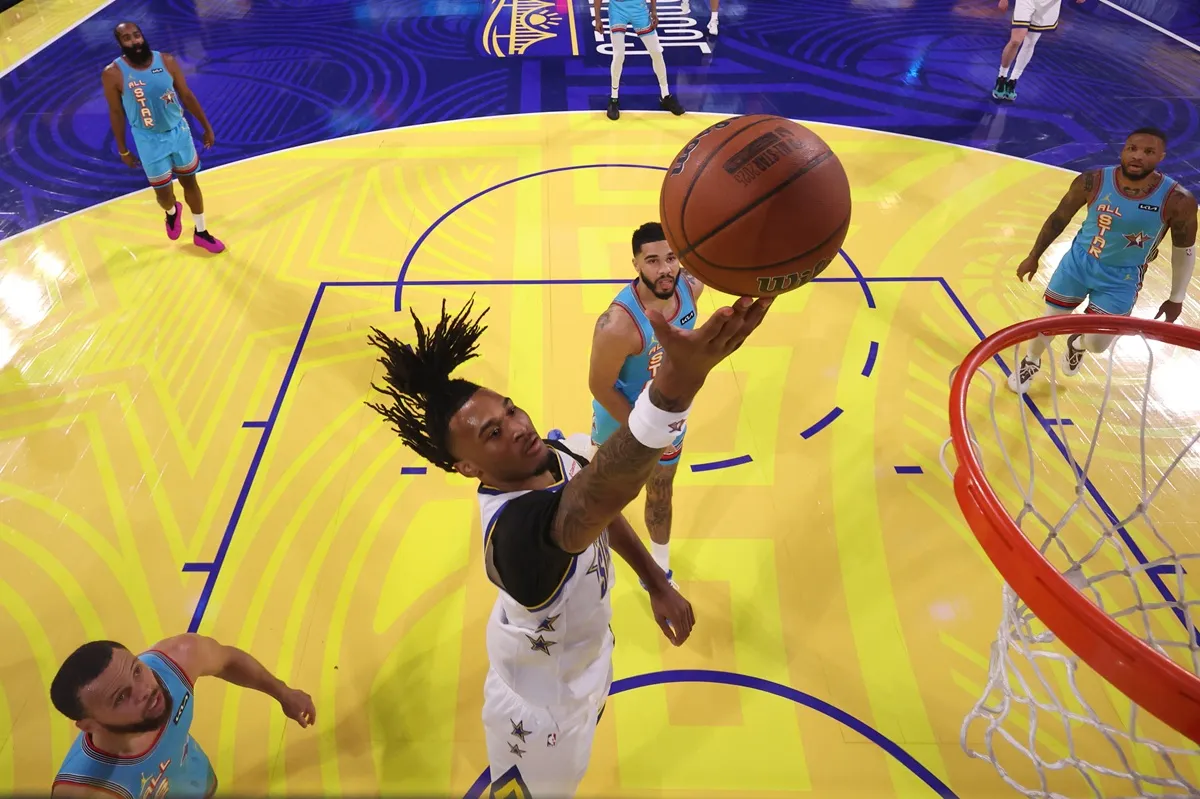 Stephon Castle (Spurs) durant le All-Star Game