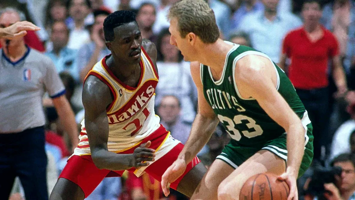 Larry Bird et Dominique Wilkins