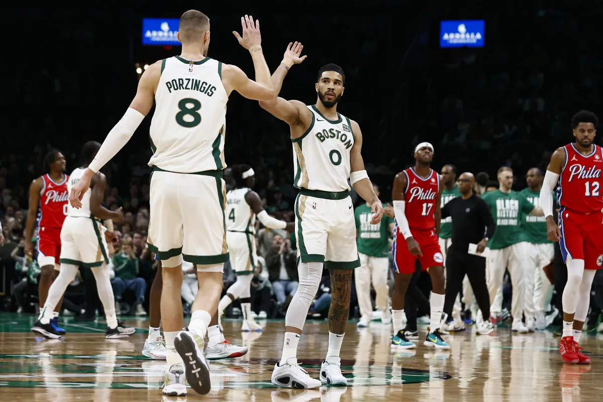 Jayson Tatum avec les Celtics