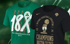 Chez Fanatics, la collection officielle des Celtics champions NBA