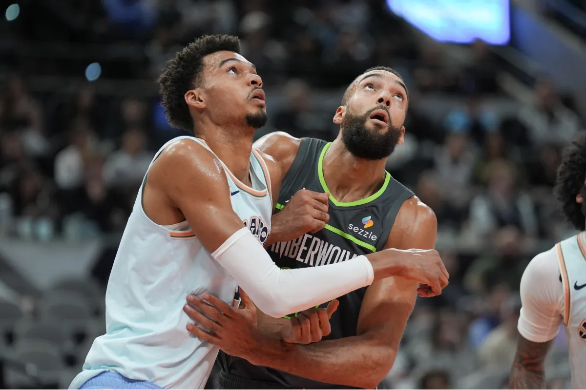 Rudy Gobert et Victor Wembanyama