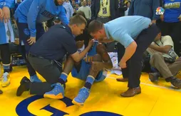 Kenneth Faried a quitté la salle des Warriors sur une civière