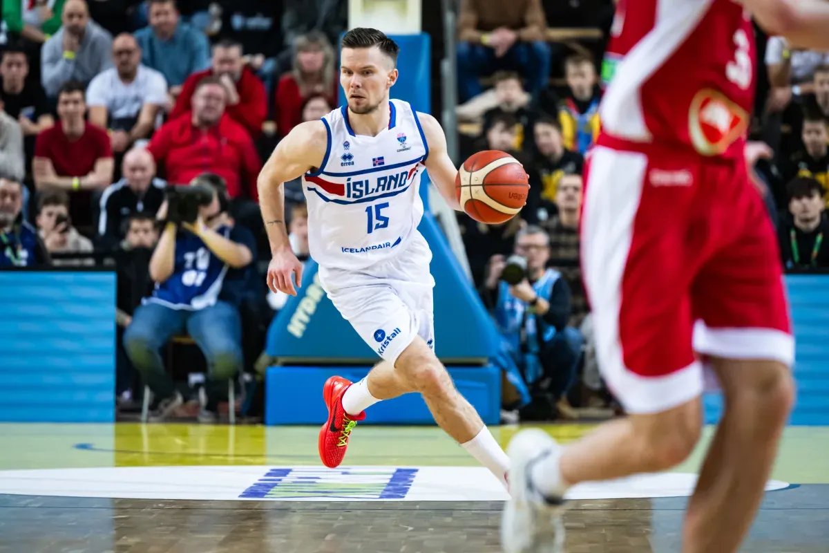 Martin Hermannsson avec l'Islande (crédit photo : FIBA)