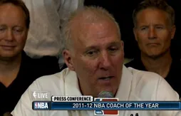 Gregg Popovich, coach de l’année devant Tom Thibodeau et Frank Vogel