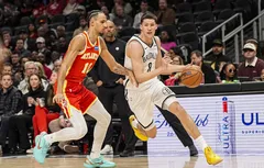 Zaccharie Risacher sort du cinq majeur des Hawks