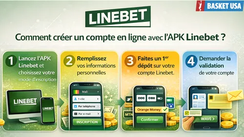 Inscription sur Linebet via l’APK mobile avec saisie du code promo LINEGAIN.