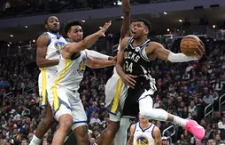 Privés de Stephen Curry, des Warriors accrocheurs cèdent sur la fin face aux Bucks