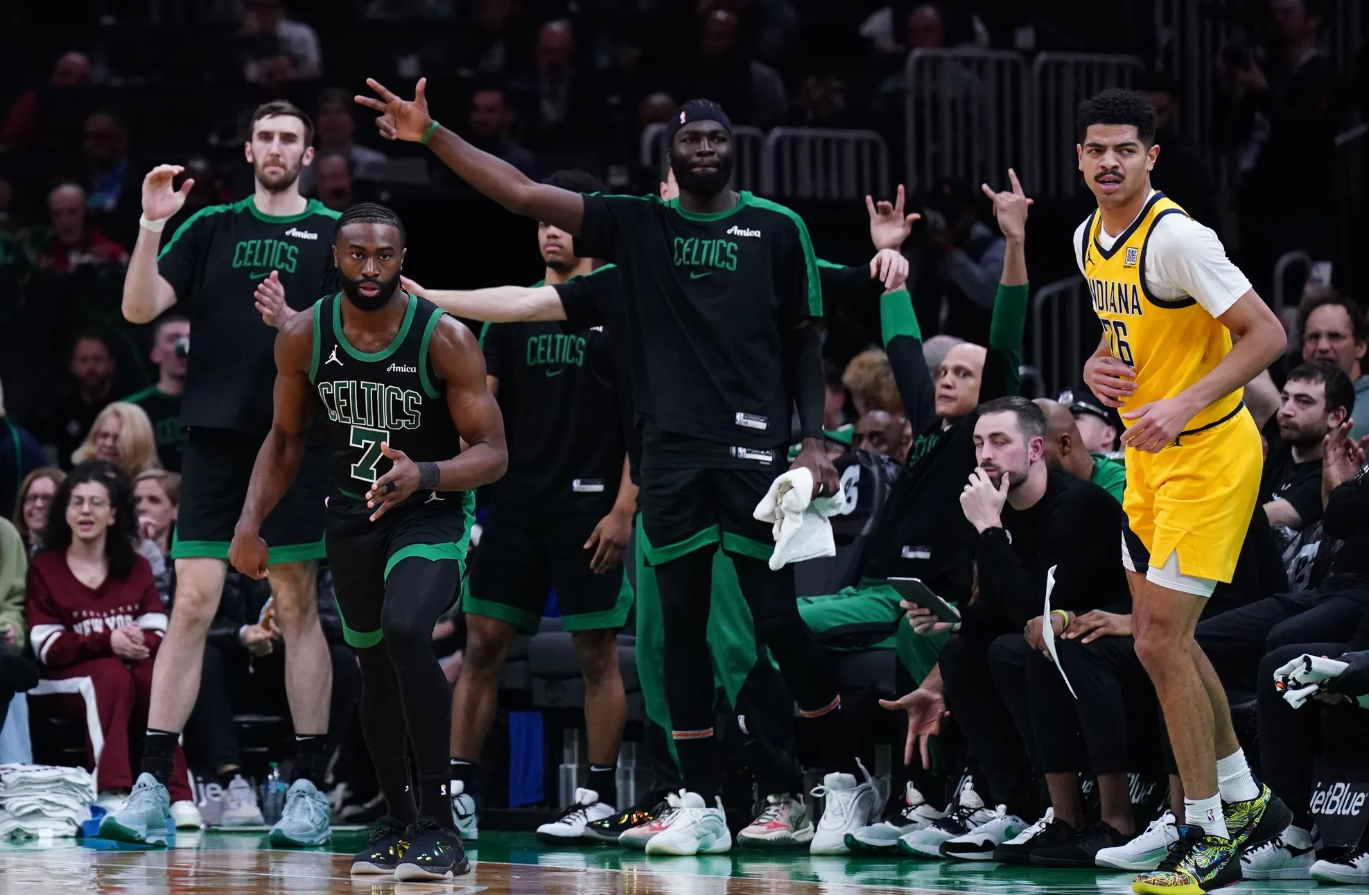 Les Celtics face aux Pacers