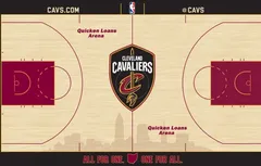Les Cavs rafraîchissent le look de leur parquet