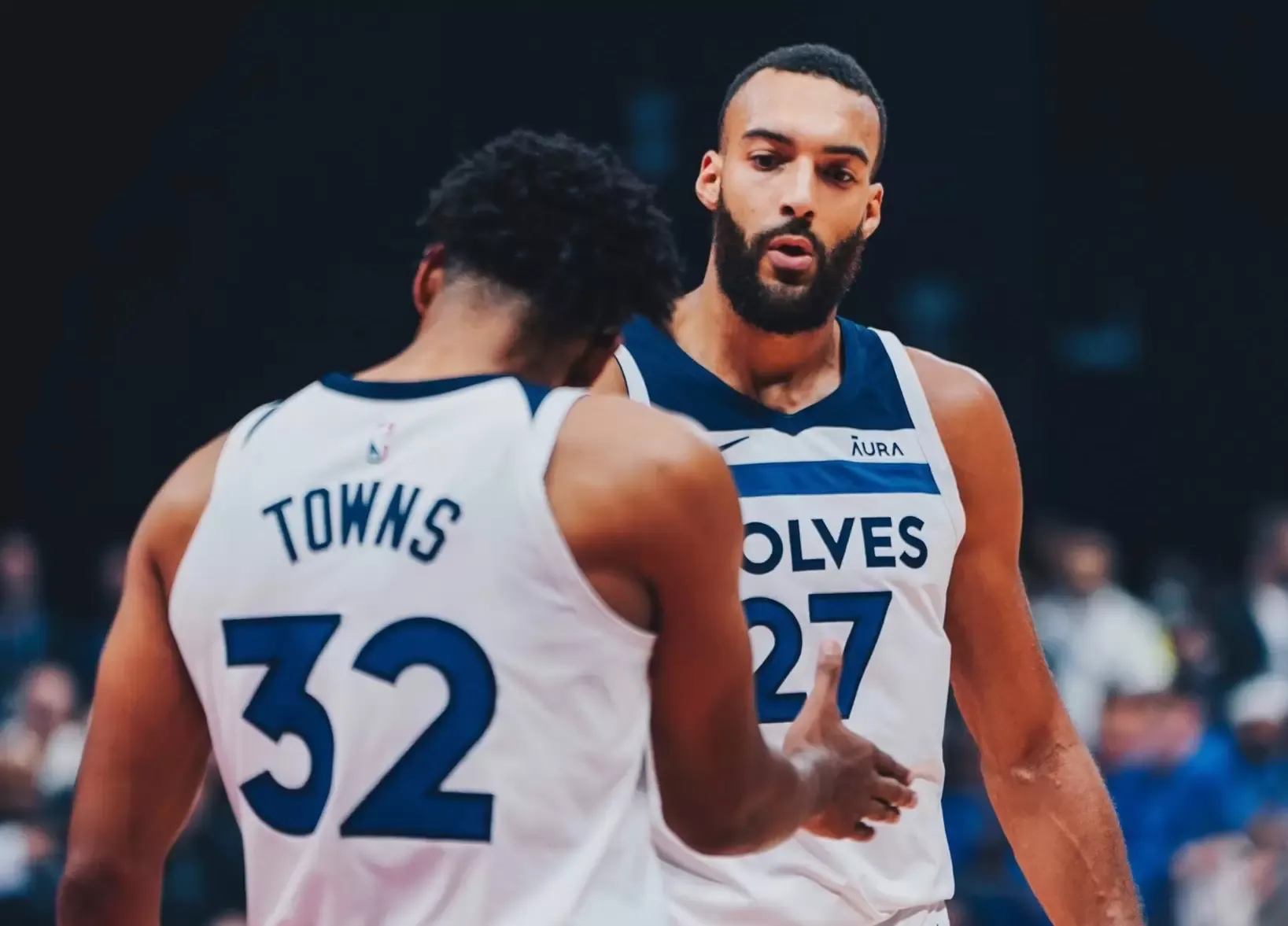 Karl-Anthony Towns et Rudy Gobert