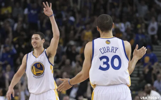 Klay Thompson et Stephen Curry