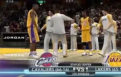 NBA 2K10 : quatre minutes de Lakers – Cavs en vidéo