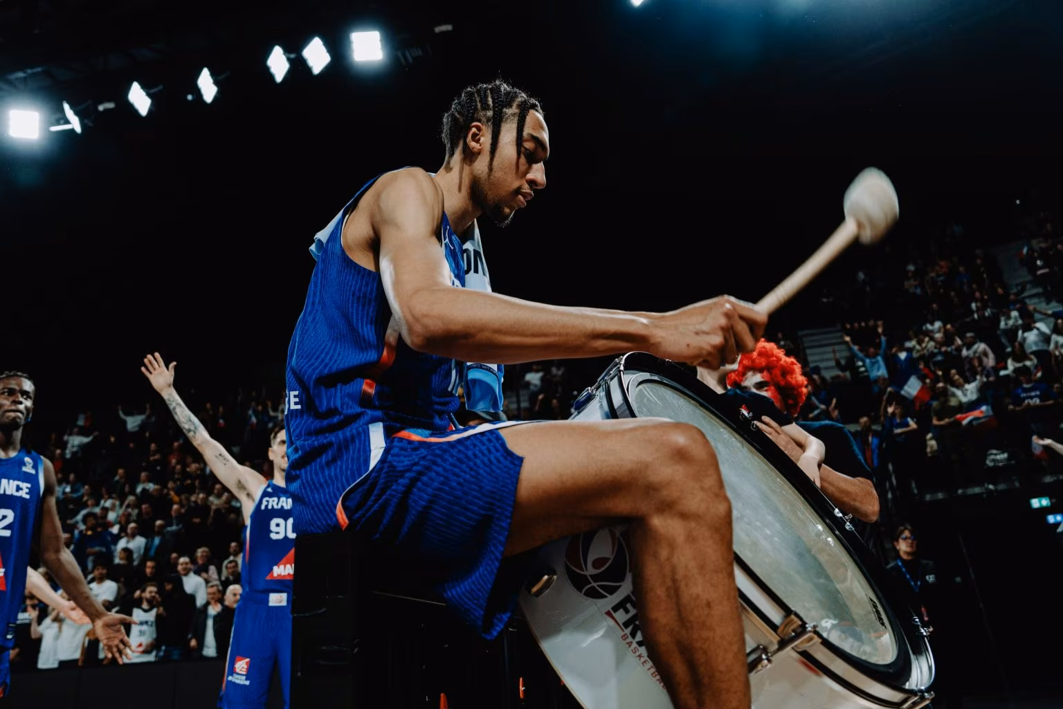 Noa Essengue avec l'équipe de France