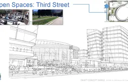Golden State Warriors : les premiers croquis de la salle vue de la rue