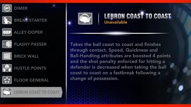 lebron coast to coast